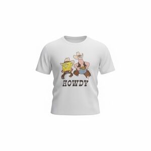 Nickelodeon SpongeBob SquarePants‎ and Patrick Star Howdy Graphic T-Shirt - XL